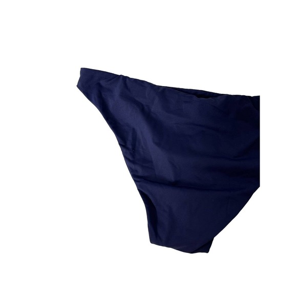 NWT Andie Womens‎ Cheeky Swim Bottoms Size Large Mid Rise Lined Navy Blue - Picture 8 of 9